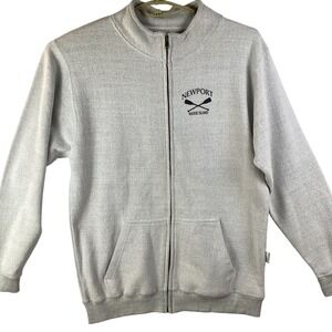 Baypointe Mens 2XL Gray Newport Rhode Island Zip Up Sweatshirt Jacket